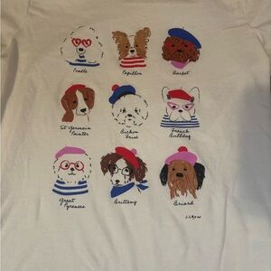 J. Crew Cream Dog Collector’s Graphic T-Shirt